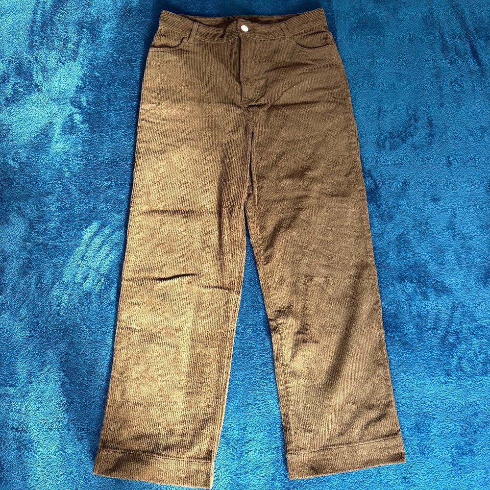 Monki Brown Corduroy Pants – Size 8